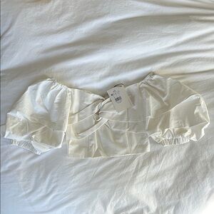 Oliviah Front Knot Bustier Crop Top